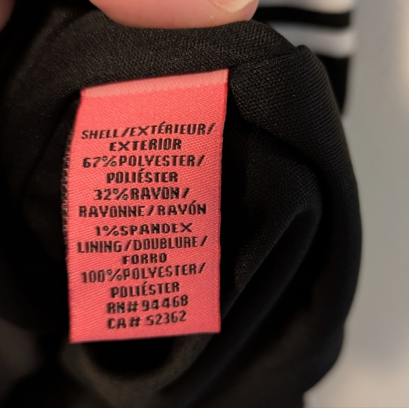 Betsey Johnson Black and White Bodycon Midi Dress - Picture 8 of 8